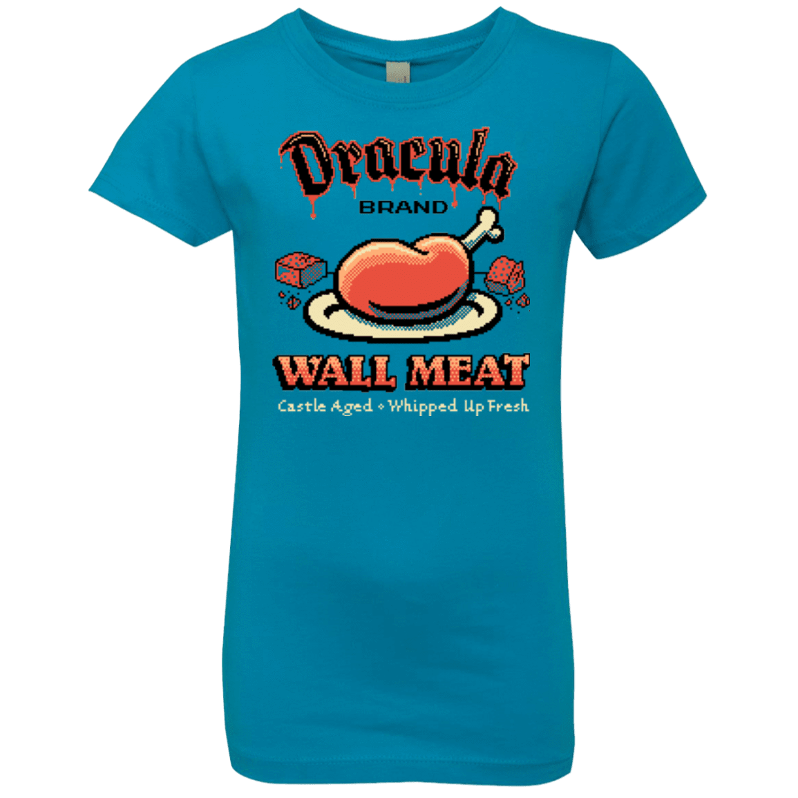 T-Shirts Turquoise / YXS Wall Meat Girls Premium T-Shirt