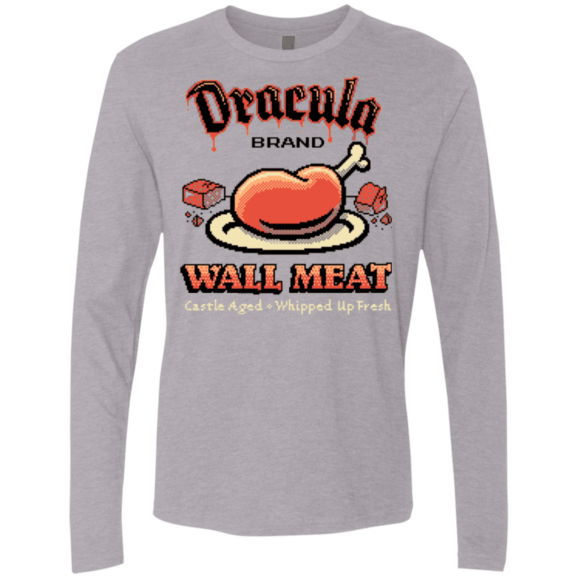 T-Shirts Heather Grey / Small Wall Meat Men's Premium Long Sleeve