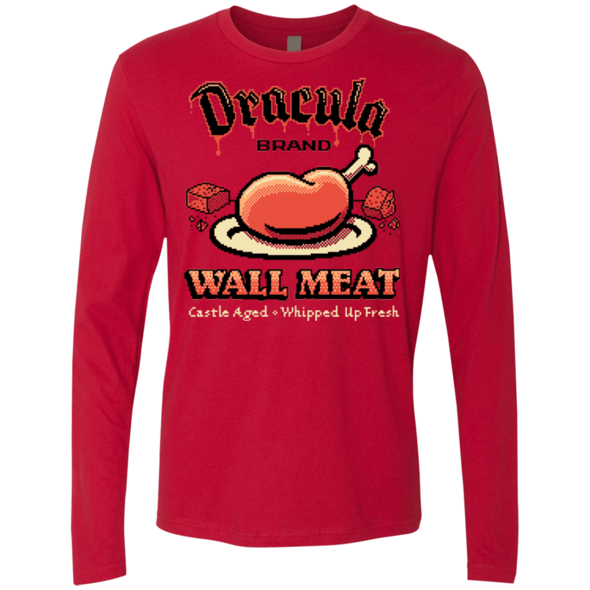 T-Shirts Red / Small Wall Meat Men's Premium Long Sleeve