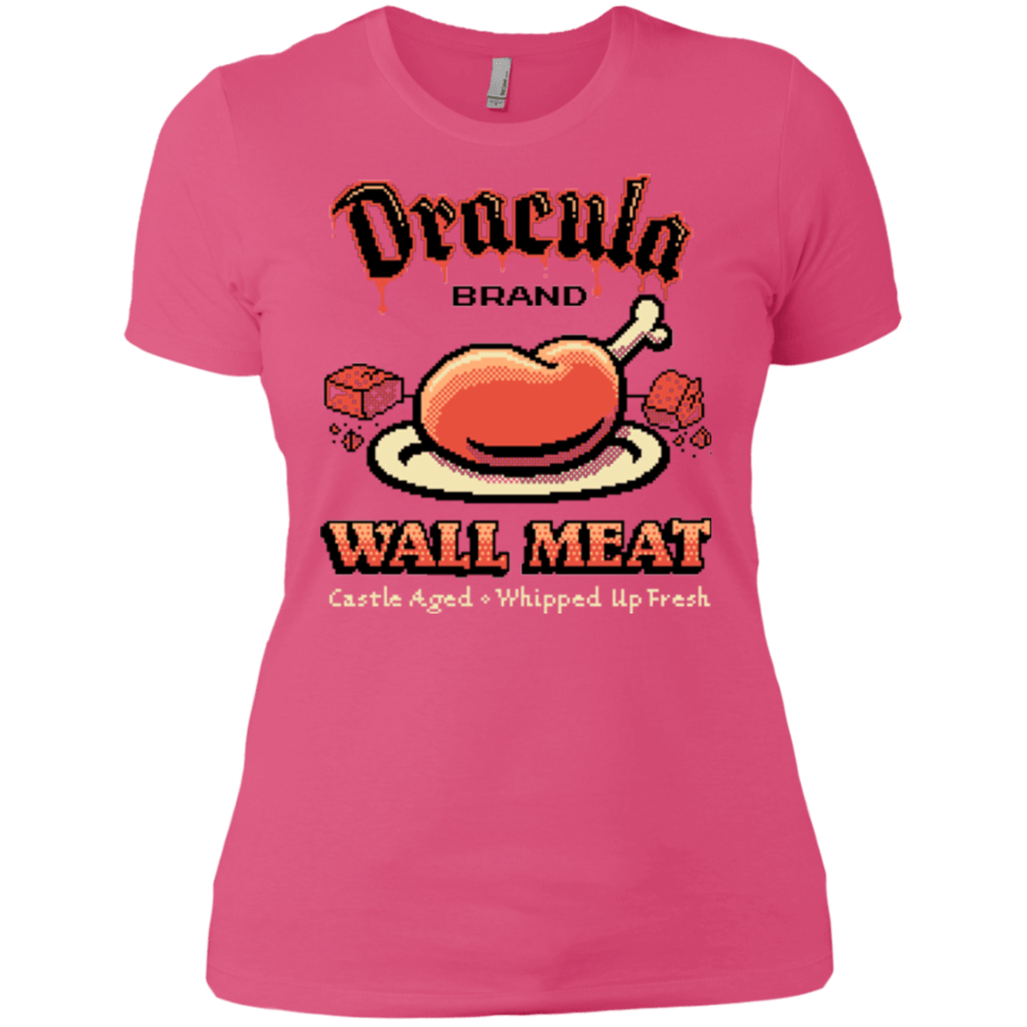 T-Shirts Hot Pink / X-Small Wall Meat Women's Premium T-Shirt