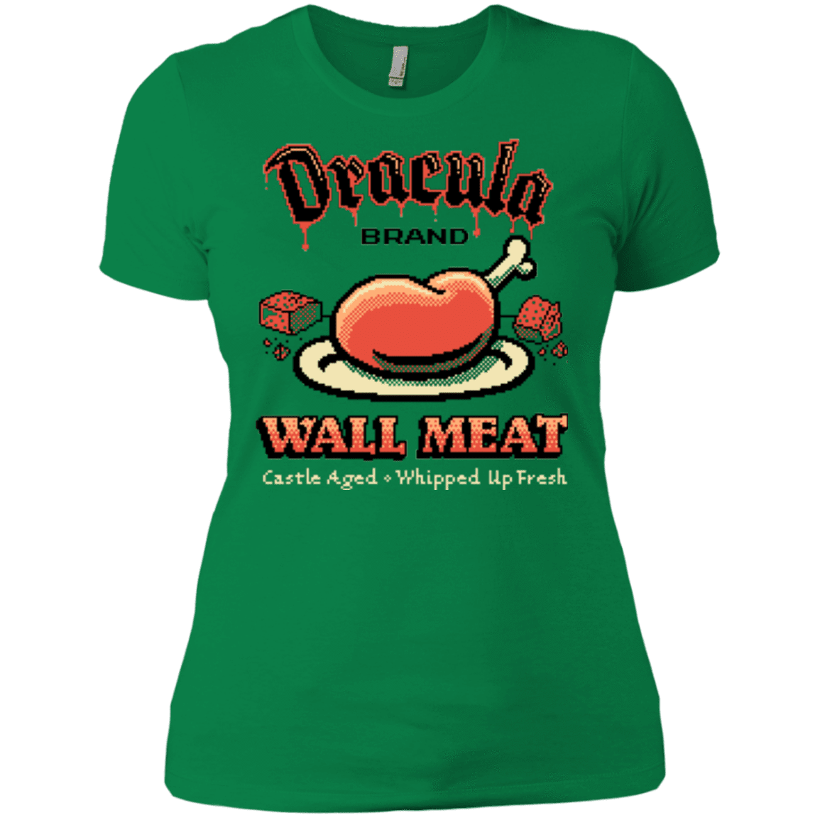 T-Shirts Kelly Green / X-Small Wall Meat Women's Premium T-Shirt