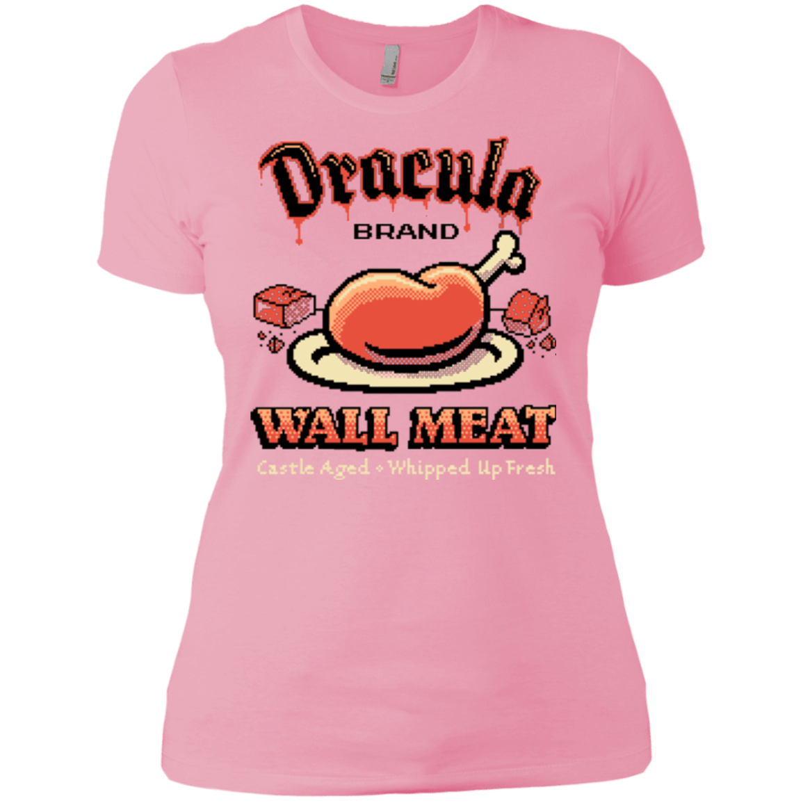 T-Shirts Light Pink / X-Small Wall Meat Women's Premium T-Shirt