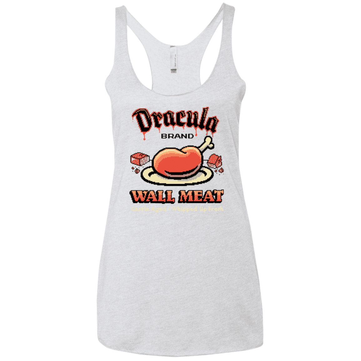 T-Shirts Heather White / X-Small Wall Meat Women's Triblend Racerback Tank