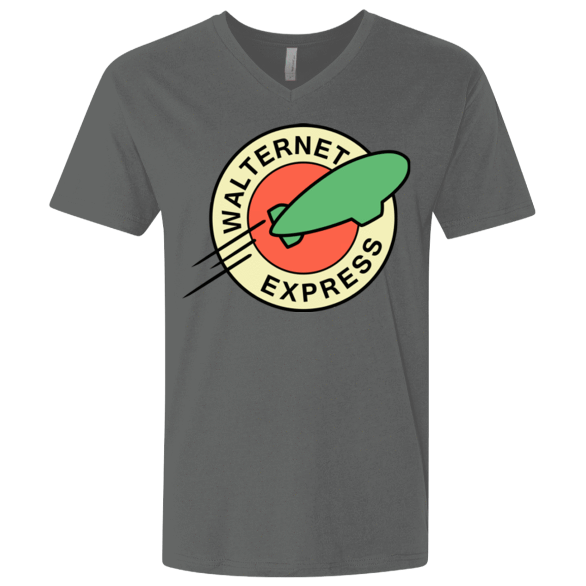 T-Shirts Heavy Metal / X-Small Walternet Express Men's Premium V-Neck