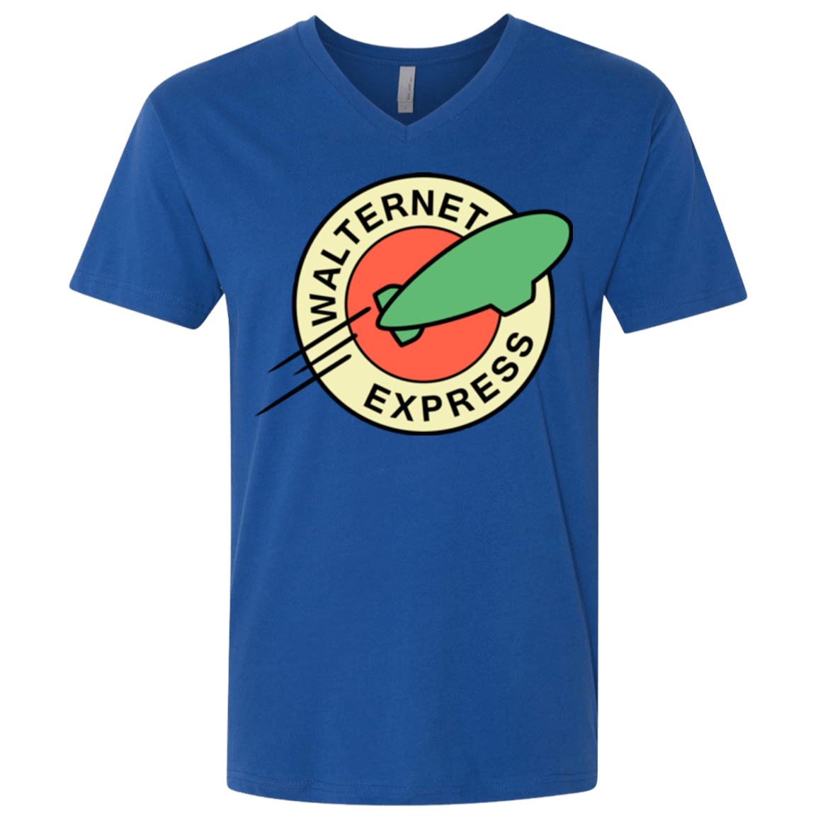 T-Shirts Royal / X-Small Walternet Express Men's Premium V-Neck