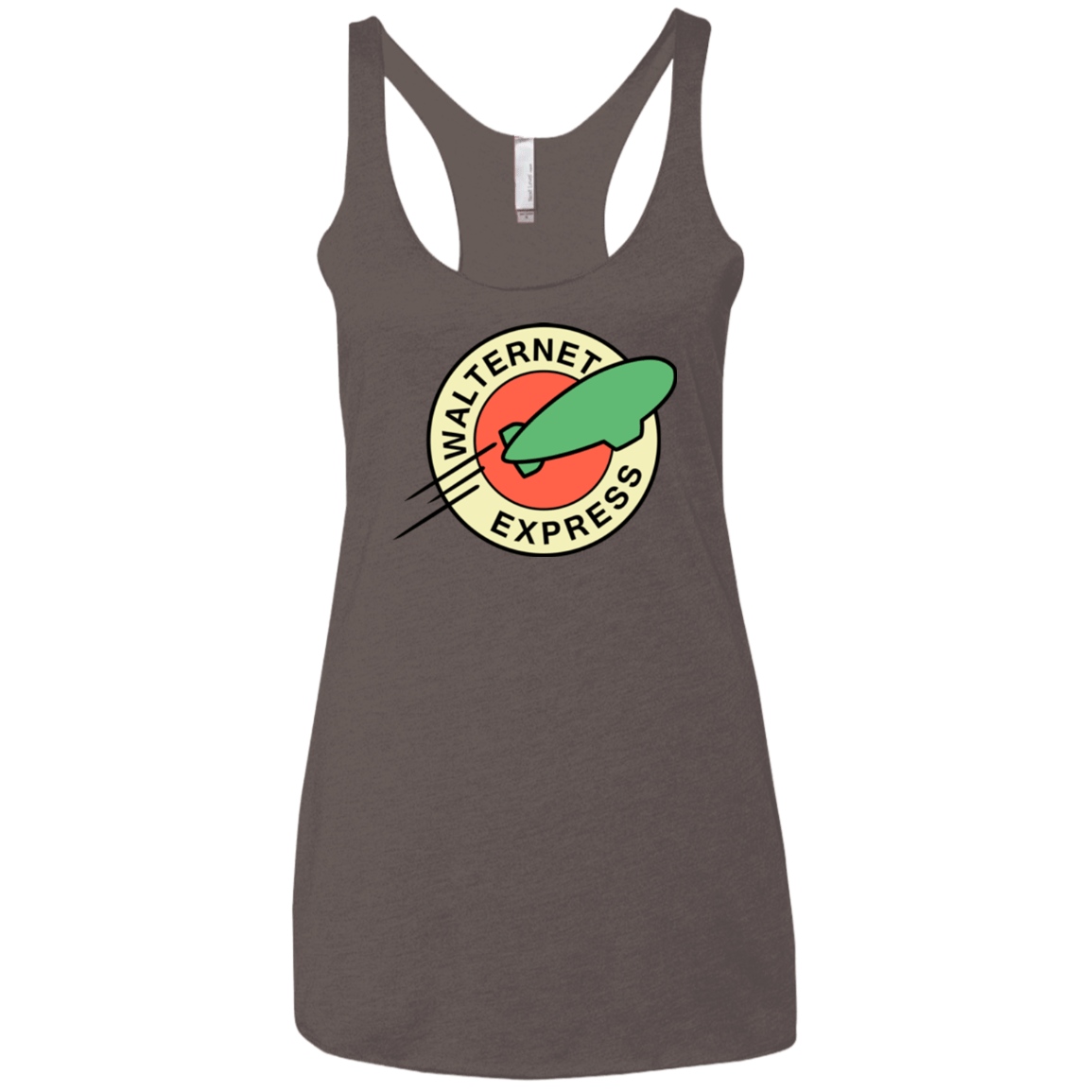 T-Shirts Macchiato / X-Small Walternet Express Women's Triblend Racerback Tank