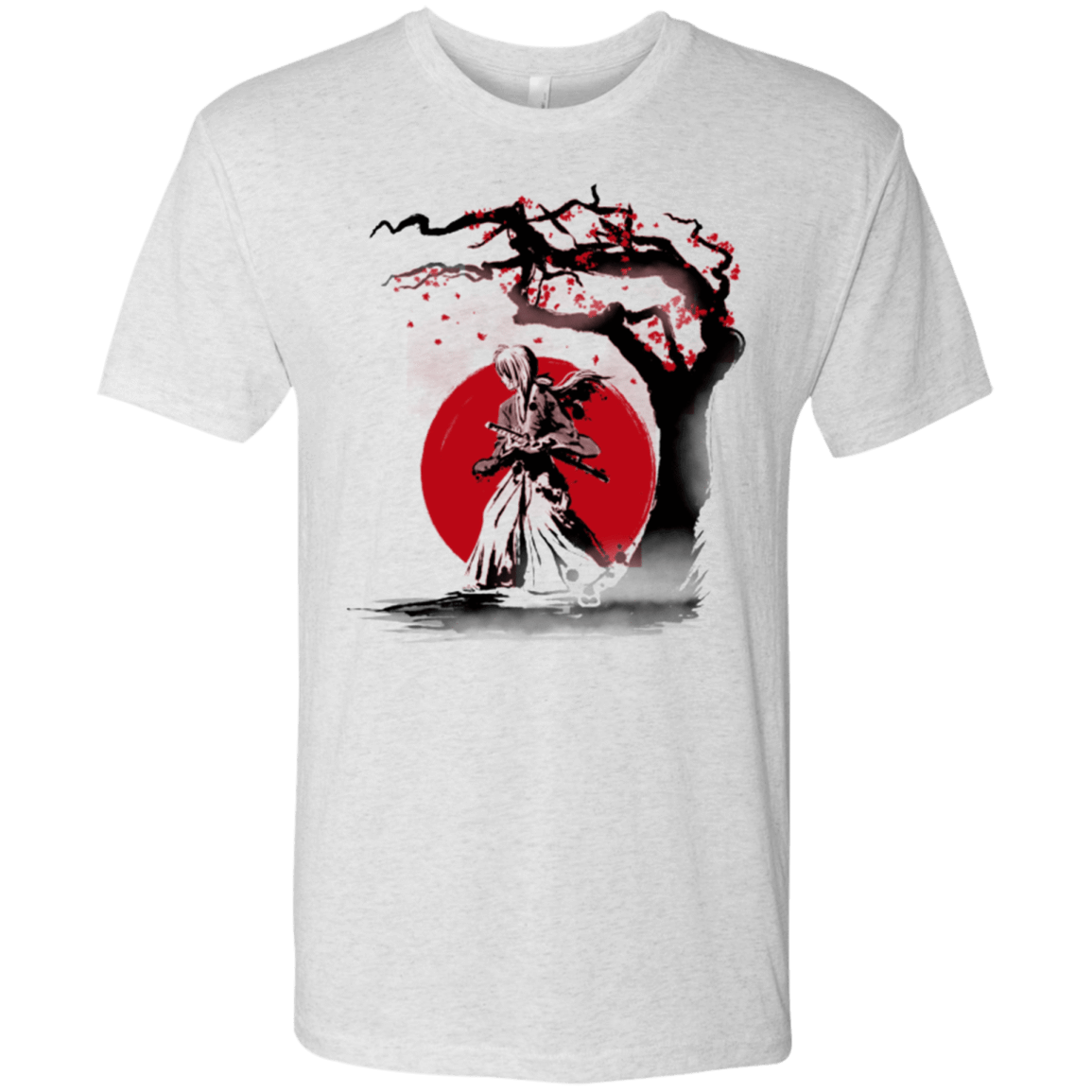 T-Shirts Heather White / Small wandering samurai Men's Triblend T-Shirt