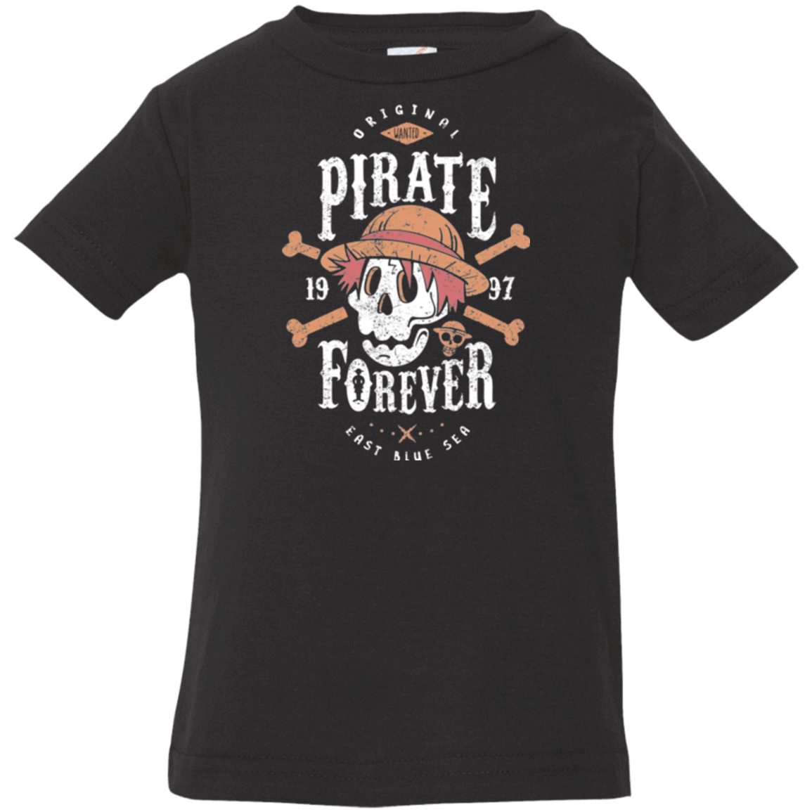 T-Shirts Black / 6 Months Wanted Pirate Forever Infant Premium T-Shirt