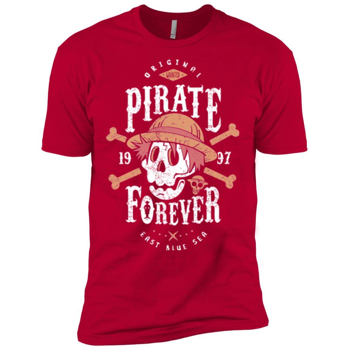 T-Shirts Red / X-Small Wanted Pirate Forever Men's Premium T-Shirt