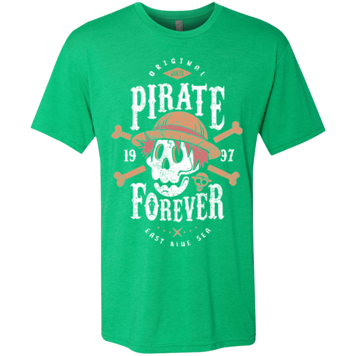 T-Shirts Envy / Small Wanted Pirate Forever Men's Triblend T-Shirt