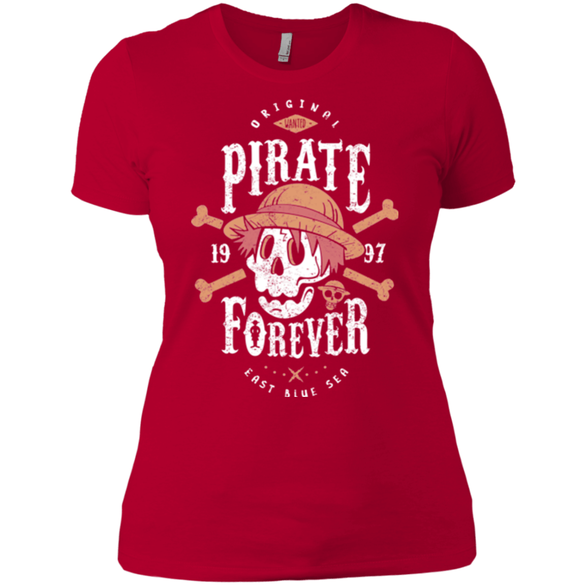 T-Shirts Red / X-Small Wanted Pirate Forever Women's Premium T-Shirt