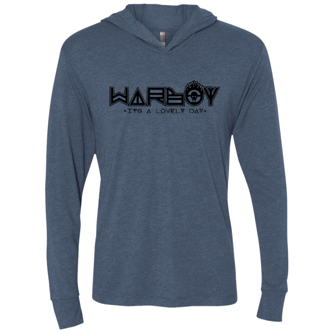 T-Shirts Indigo / X-Small War Boy Triblend Long Sleeve Hoodie Tee