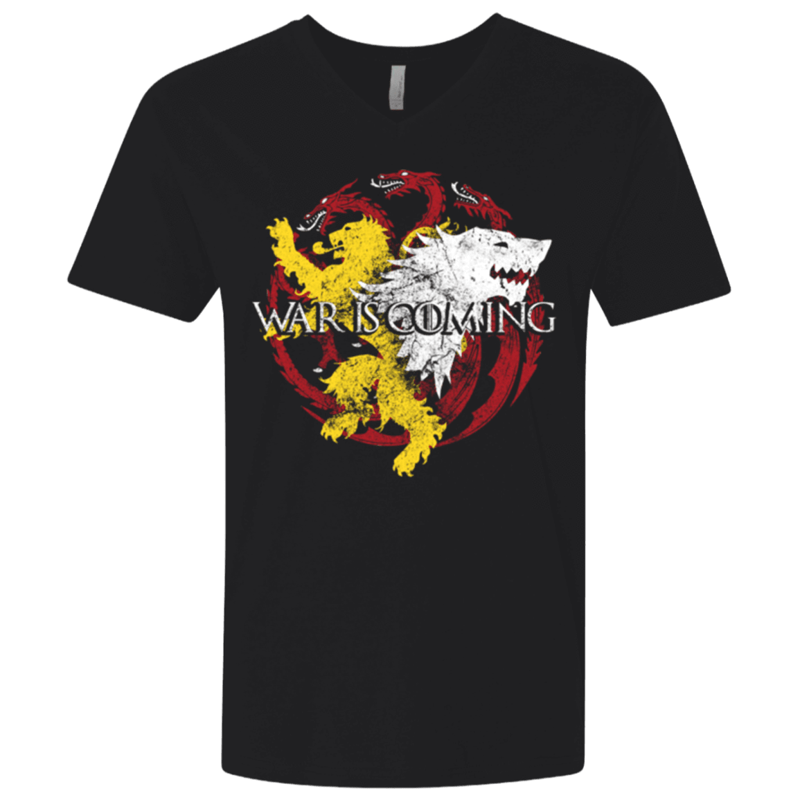 T-Shirts Black / X-Small War is Coming Men's Premium V-Neck