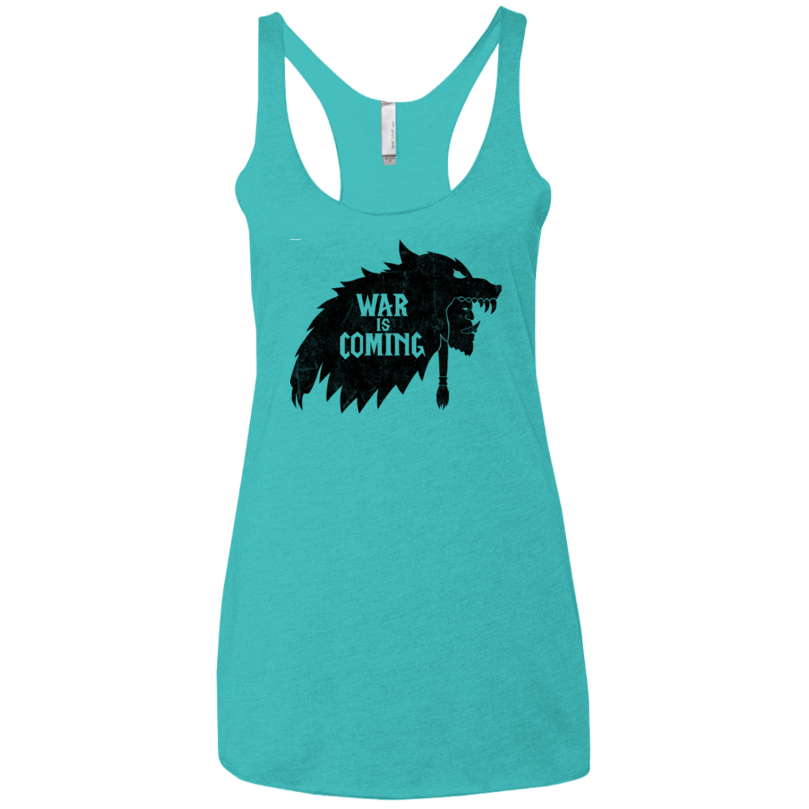 T-Shirts Tahiti Blue / X-Small War is Coming Women's Triblend Racerback Tank