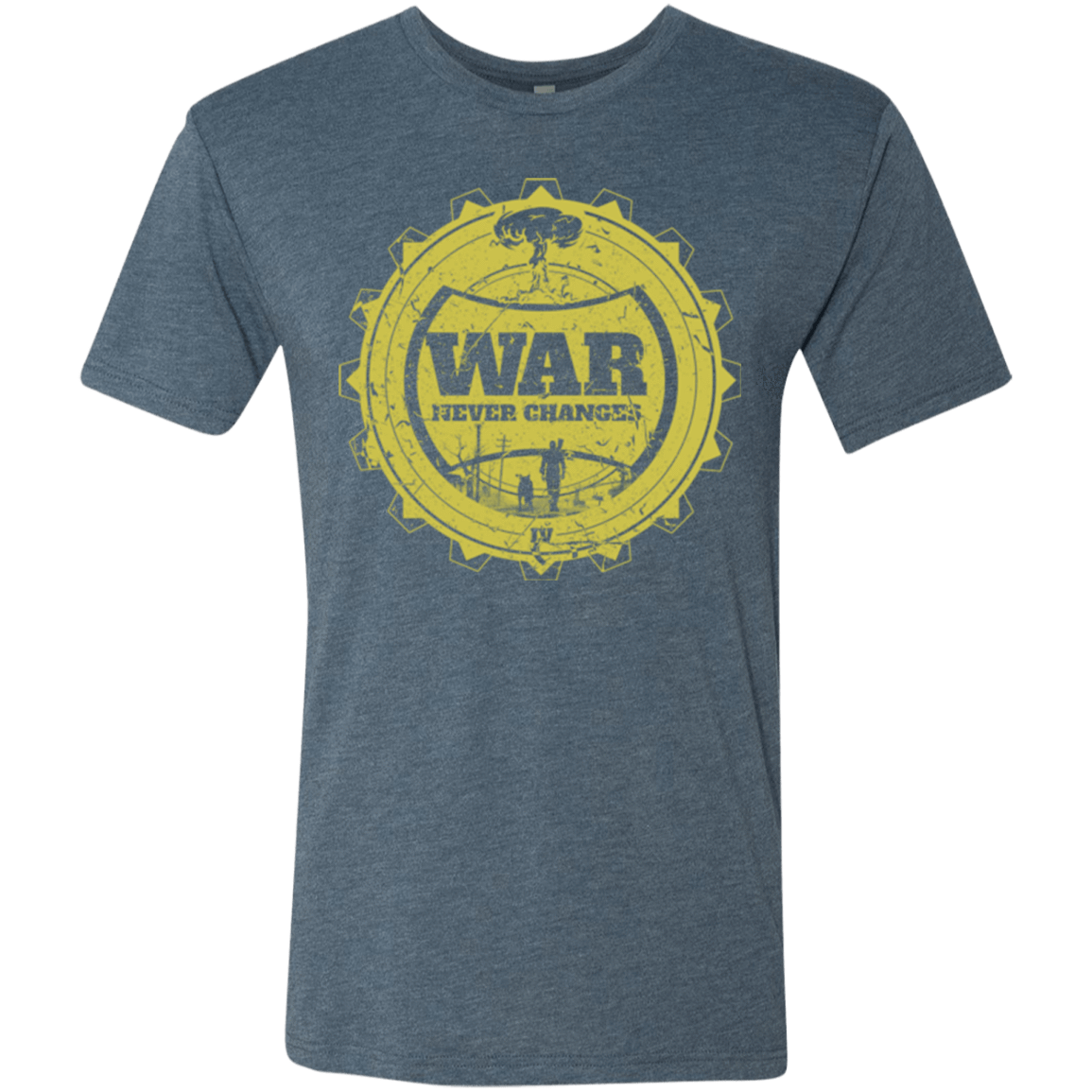 T-Shirts Indigo / Small War never changes (2) Men's Triblend T-Shirt