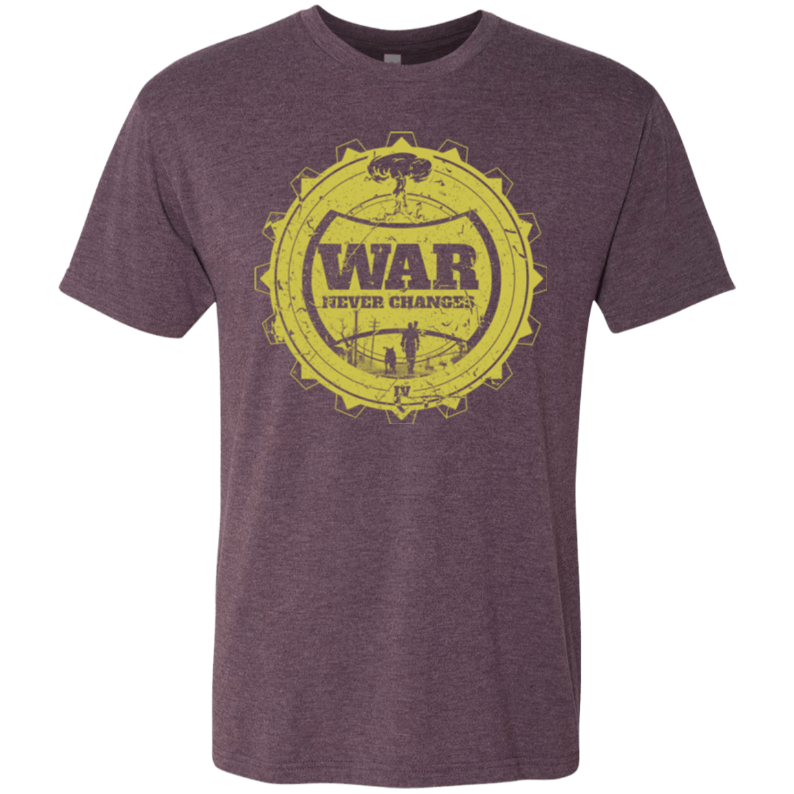 T-Shirts Vintage Purple / Small War never changes (2) Men's Triblend T-Shirt