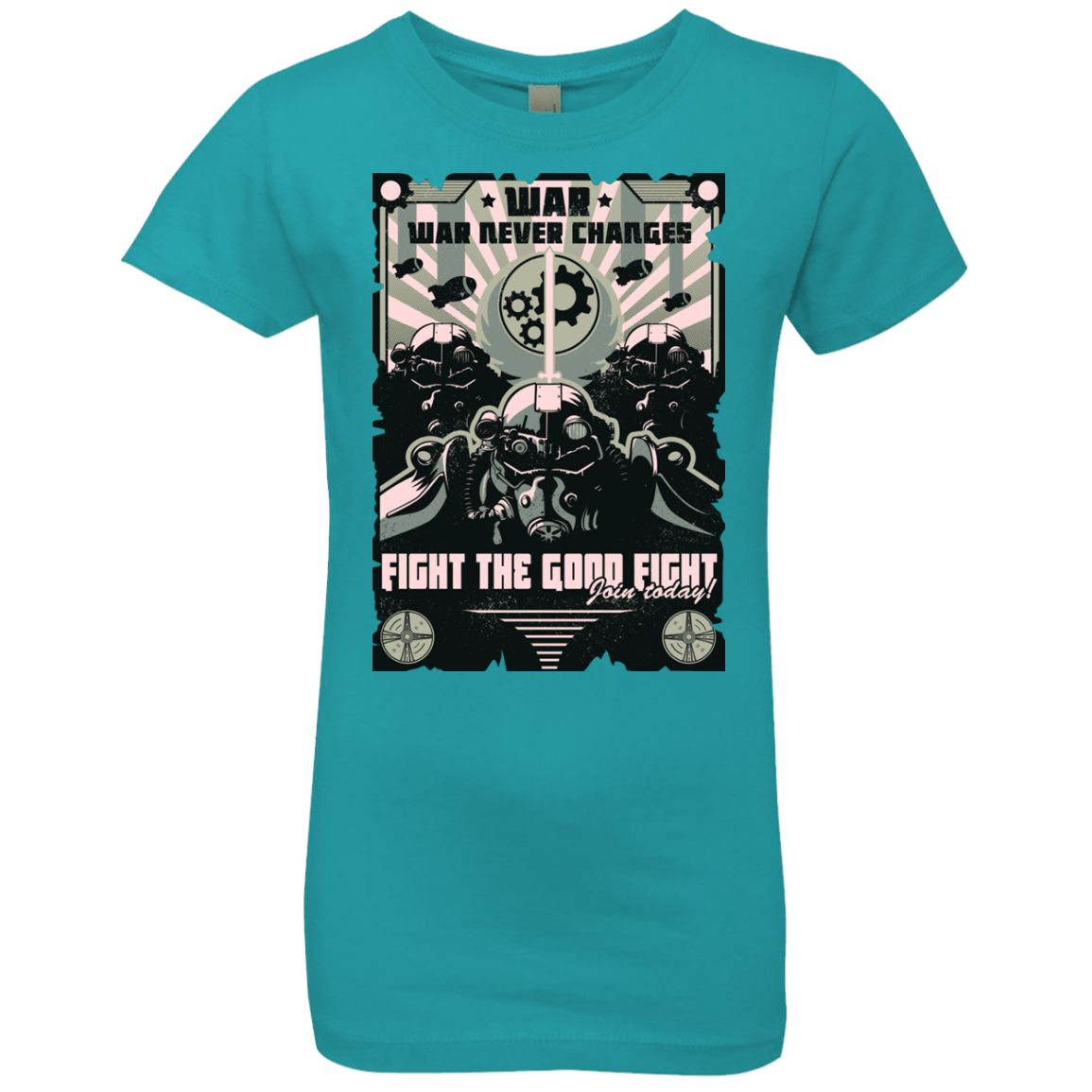 T-Shirts Tahiti Blue / YXS War Never Changes Girls Premium T-Shirt