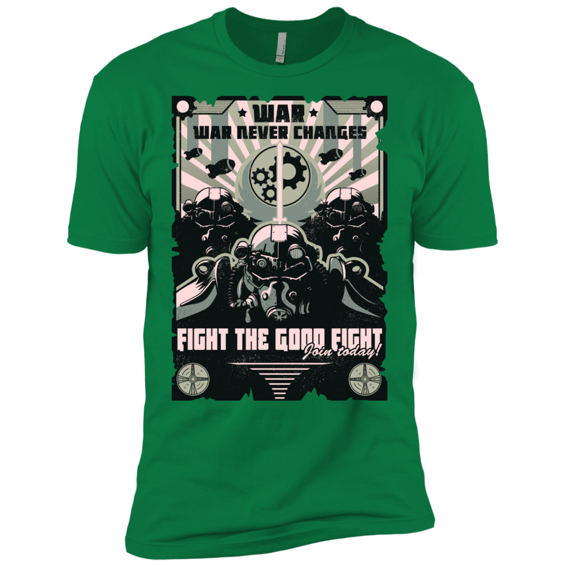 T-Shirts Kelly Green / X-Small War Never Changes Men's Premium T-Shirt