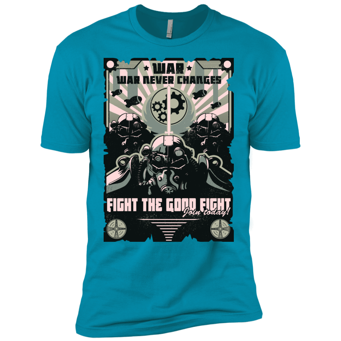 T-Shirts Turquoise / X-Small War Never Changes Men's Premium T-Shirt