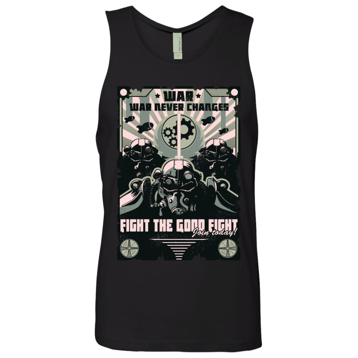 T-Shirts Black / Small War Never Changes Men's Premium Tank Top