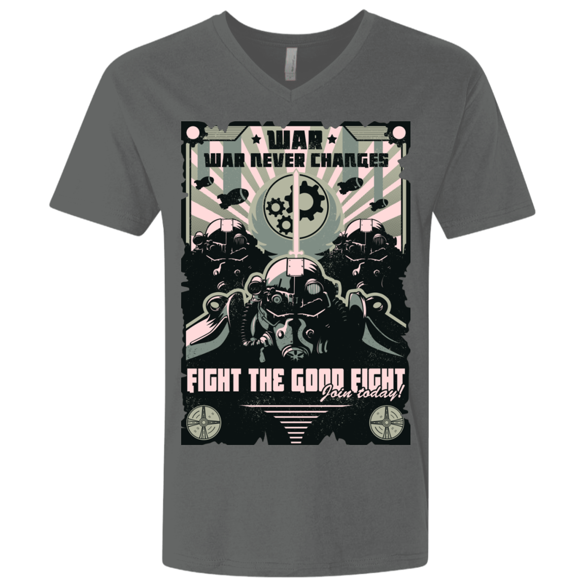 T-Shirts Heavy Metal / X-Small War Never Changes Men's Premium V-Neck