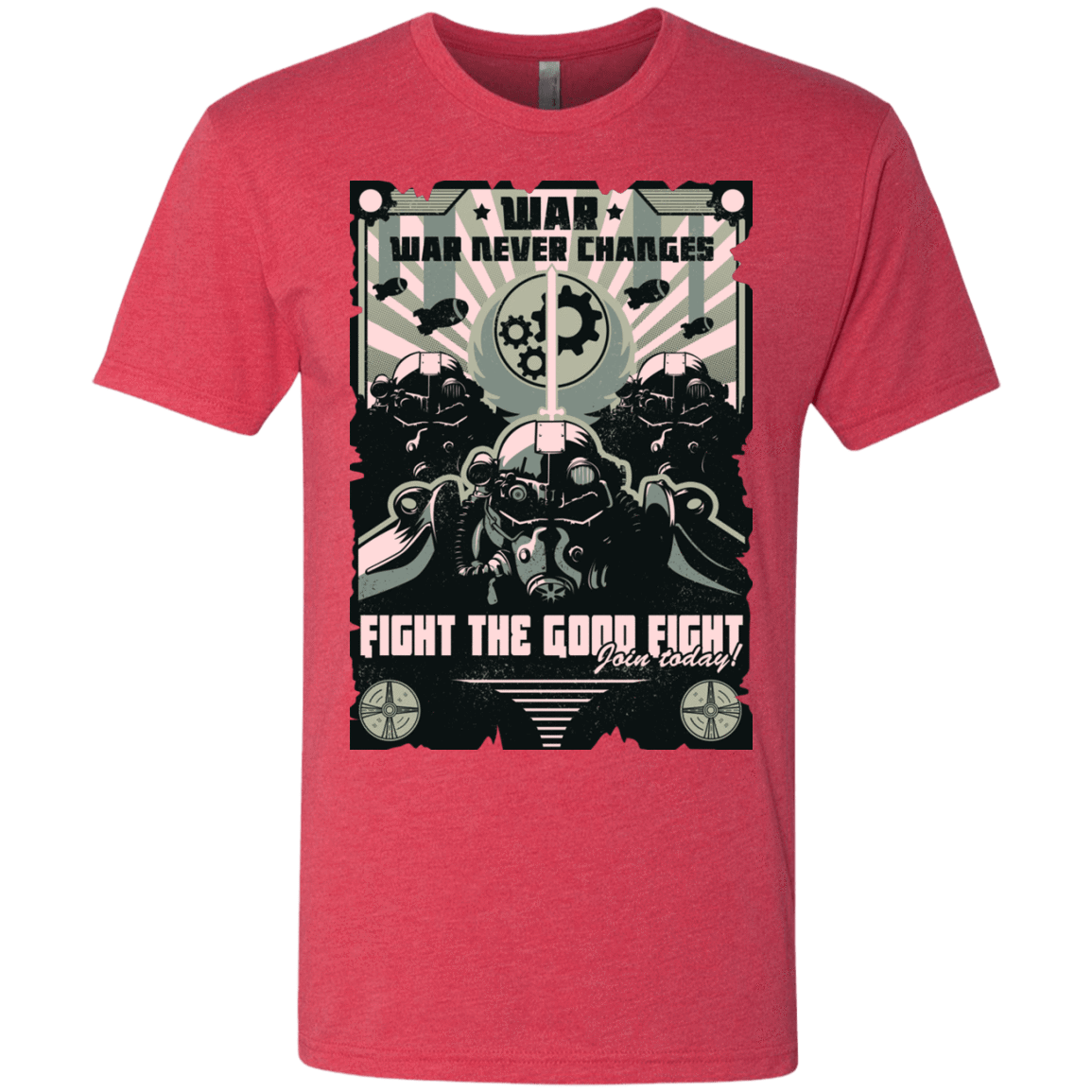 T-Shirts Vintage Red / Small War Never Changes Men's Triblend T-Shirt