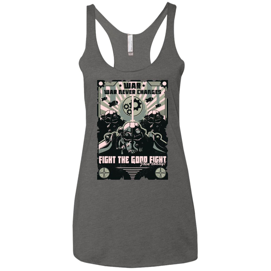 T-Shirts Premium Heather / X-Small War Never Changes Women's Triblend Racerback Tank