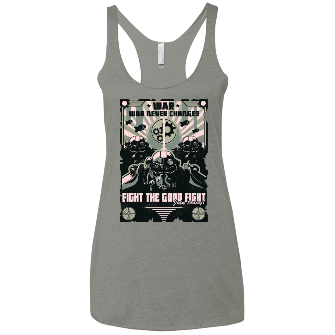 T-Shirts Venetian Grey / X-Small War Never Changes Women's Triblend Racerback Tank