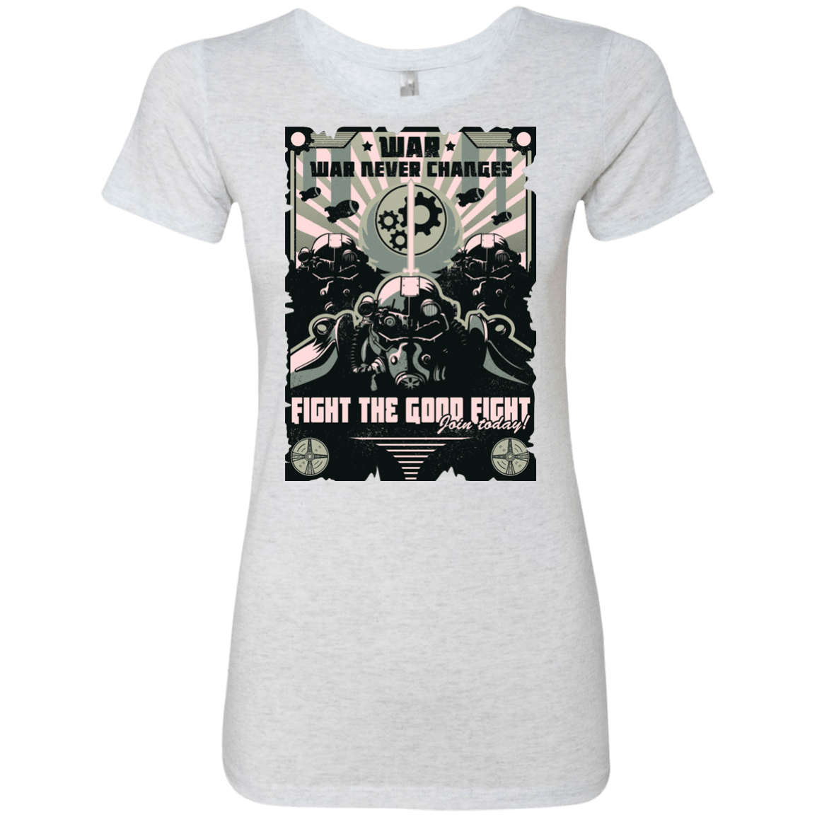 T-Shirts Heather White / Small War Never Changes Women's Triblend T-Shirt