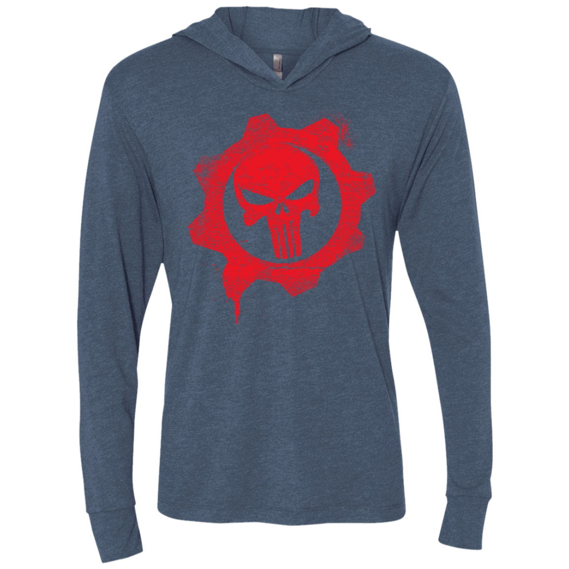 T-Shirts Indigo / X-Small War Triblend Long Sleeve Hoodie Tee