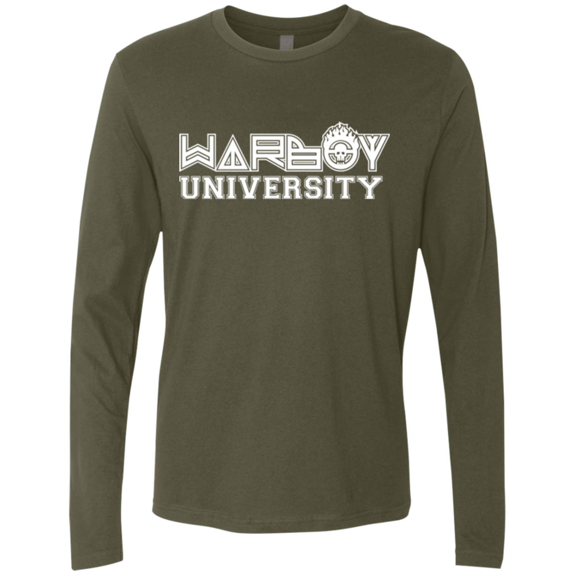 T-Shirts Military Green / Small Warboy University Men's Premium Long Sleeve
