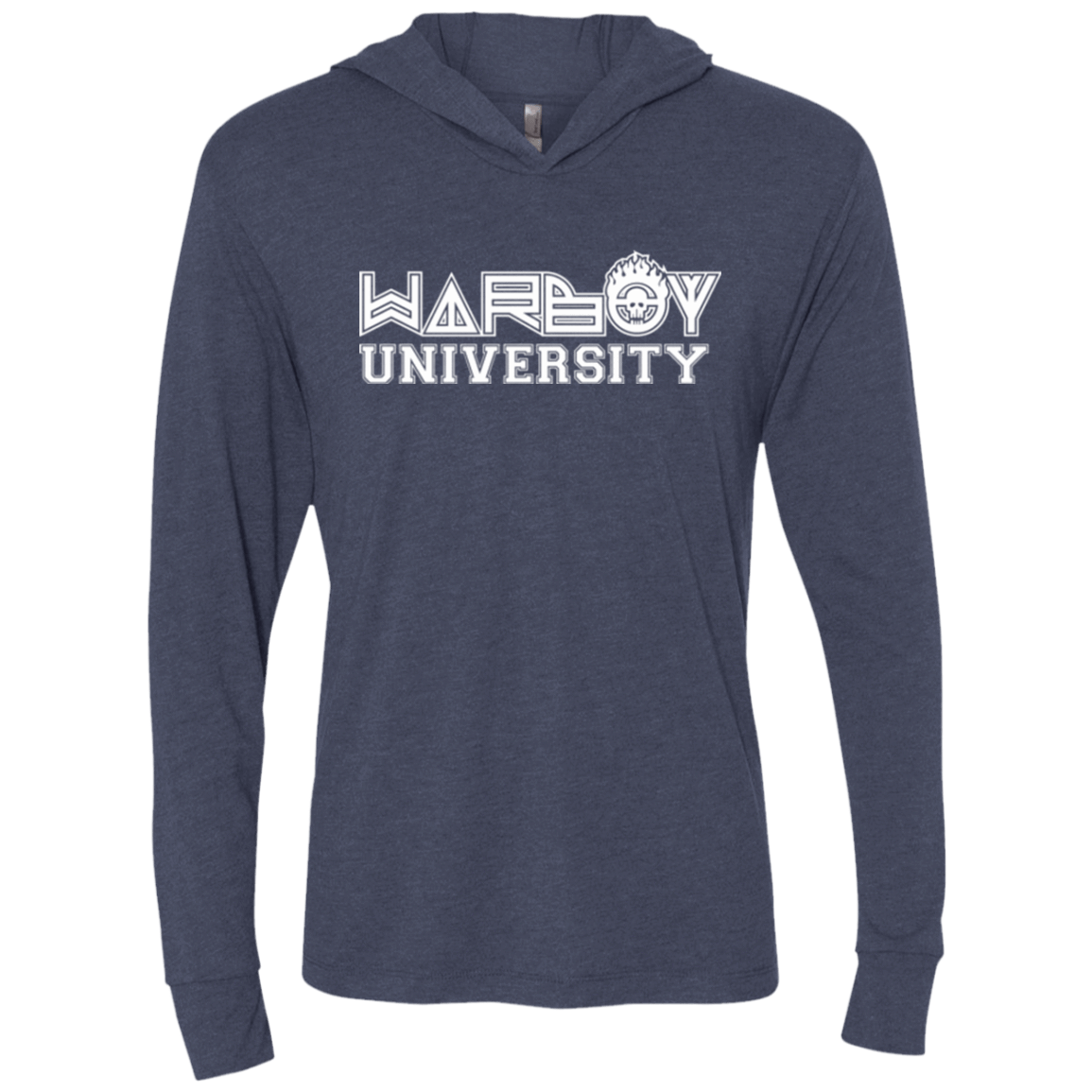 T-Shirts Vintage Navy / X-Small Warboy University Triblend Long Sleeve Hoodie Tee