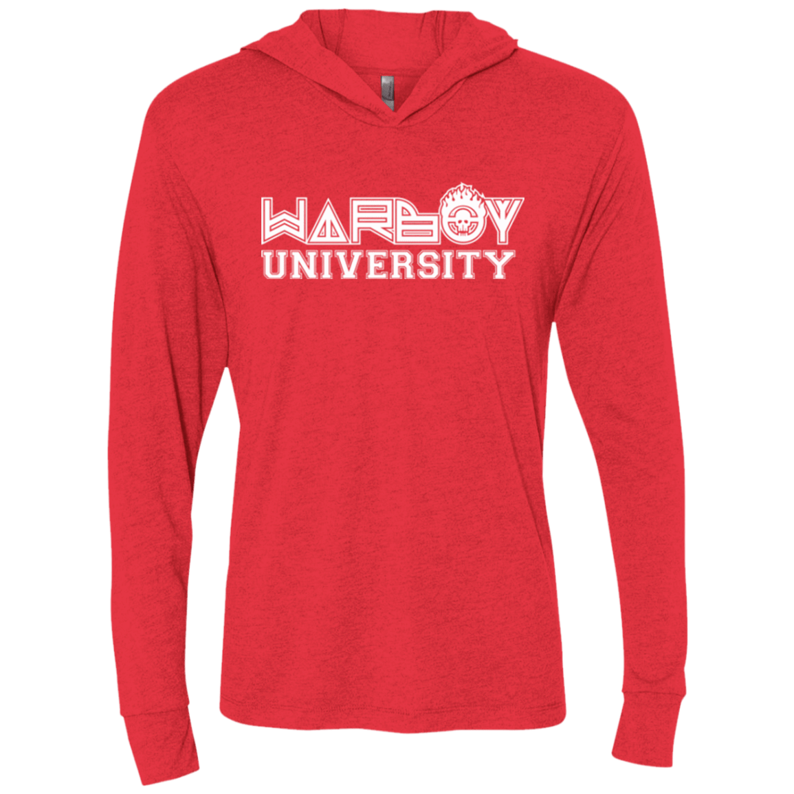 T-Shirts Vintage Red / X-Small Warboy University Triblend Long Sleeve Hoodie Tee
