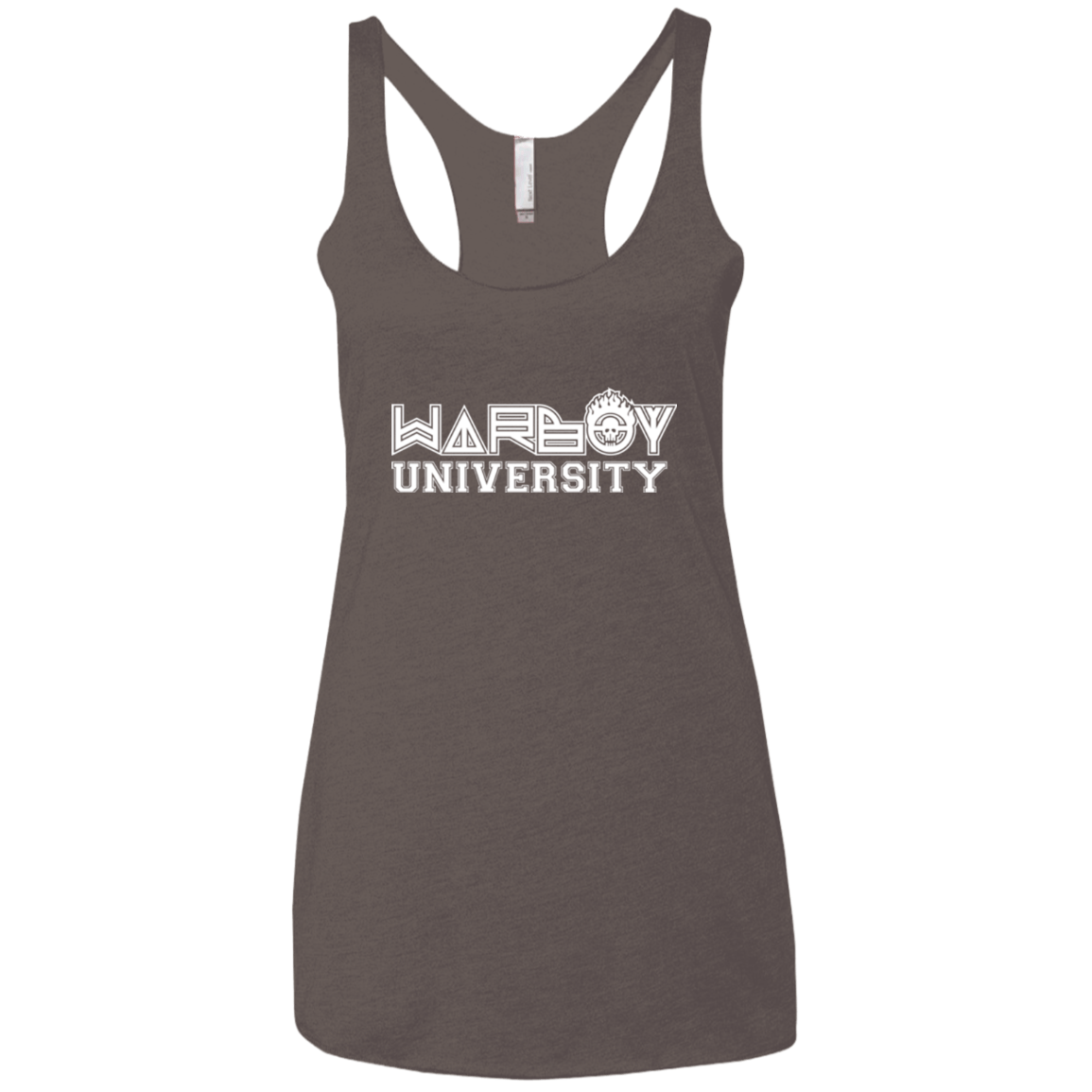 T-Shirts Macchiato / X-Small Warboy University Women's Triblend Racerback Tank