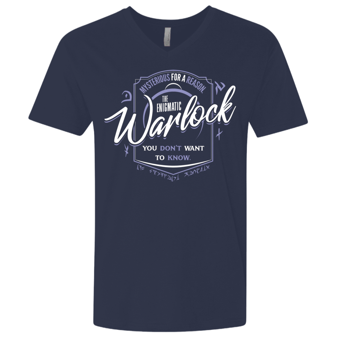 T-Shirts Midnight Navy / X-Small Warlock Men's Premium V-Neck