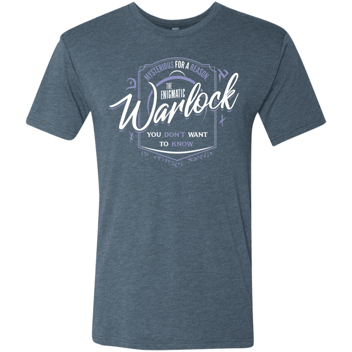 T-Shirts Indigo / S Warlock Men's Triblend T-Shirt