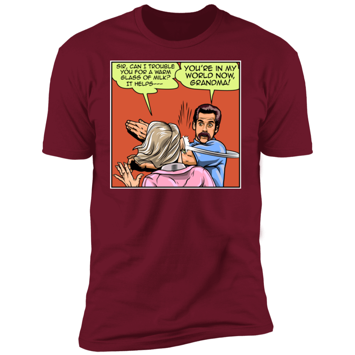 T-Shirts Cardinal / S Warm Milk Slap Men's Premium T-Shirt