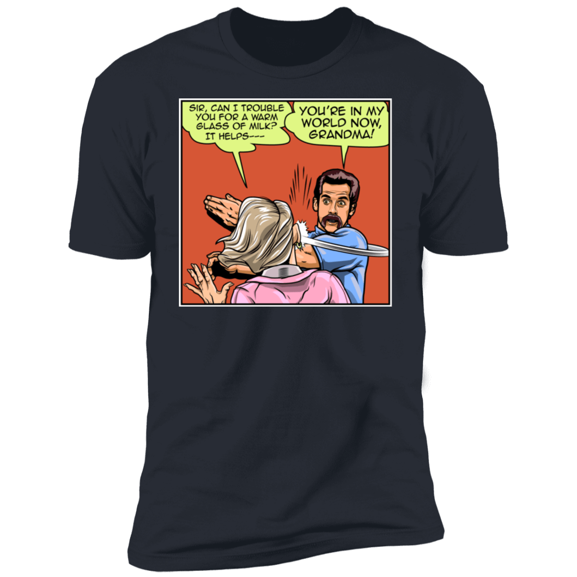 T-Shirts Indigo / S Warm Milk Slap Men's Premium T-Shirt