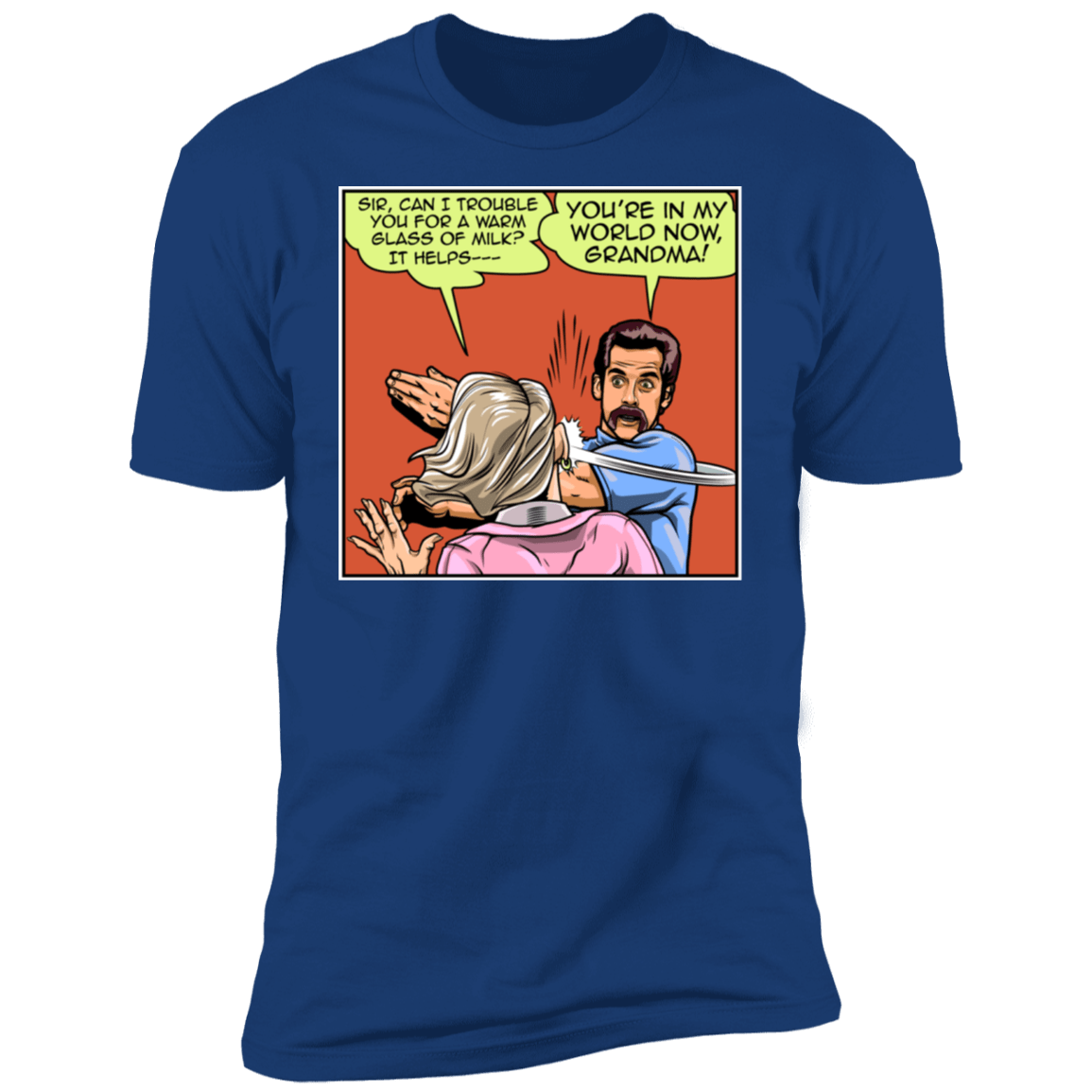 T-Shirts Royal / S Warm Milk Slap Men's Premium T-Shirt