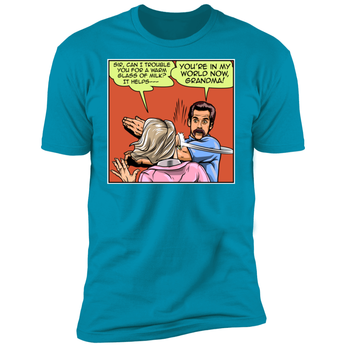 T-Shirts Turquoise / S Warm Milk Slap Men's Premium T-Shirt