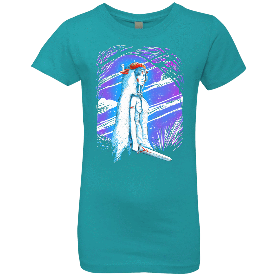 T-Shirts Tahiti Blue / YXS Warrior Princess Girls Premium T-Shirt