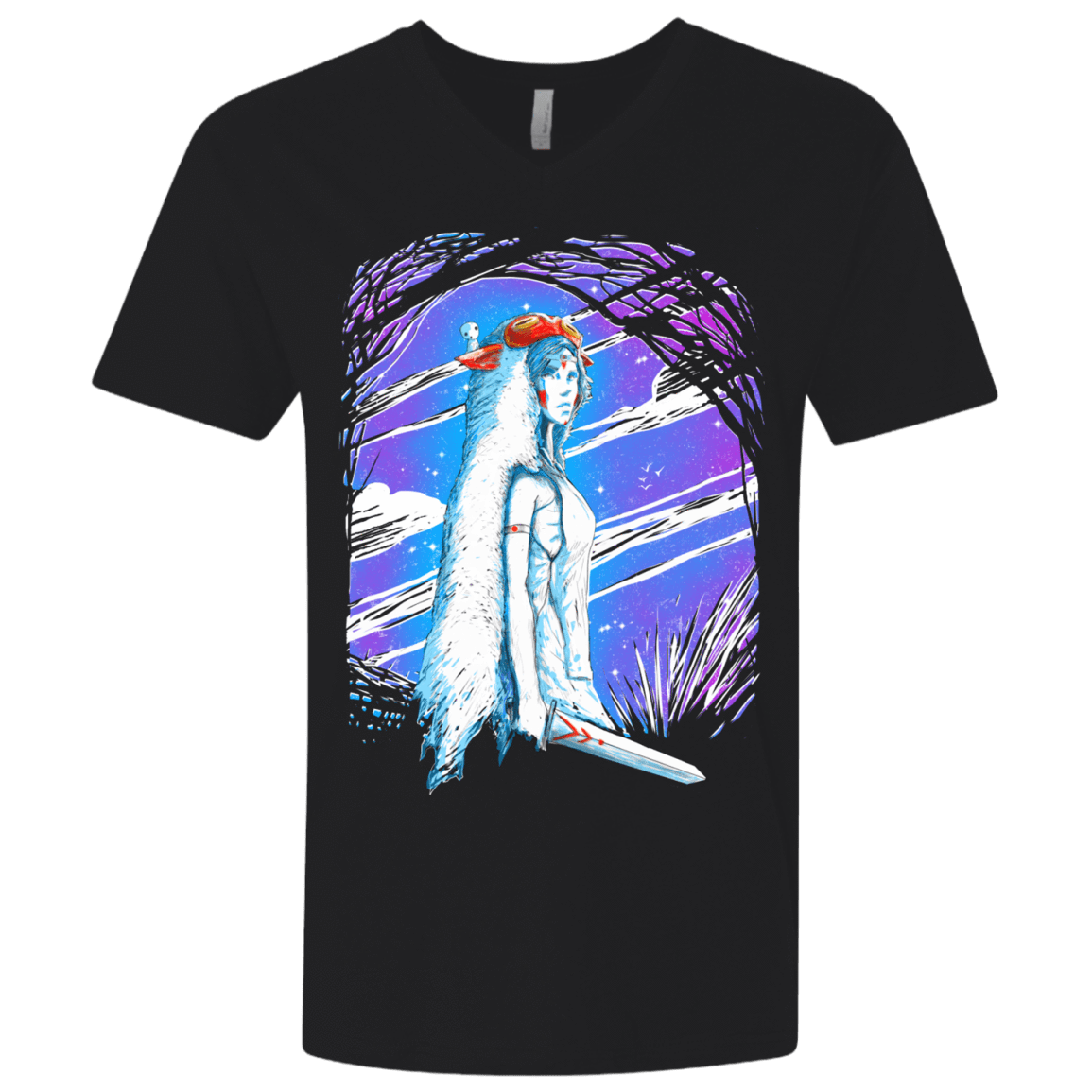 T-Shirts Black / X-Small Warrior Princess Men's Premium V-Neck