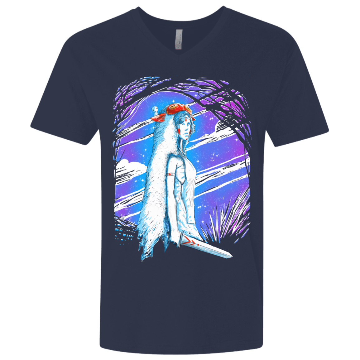 T-Shirts Midnight Navy / X-Small Warrior Princess Men's Premium V-Neck
