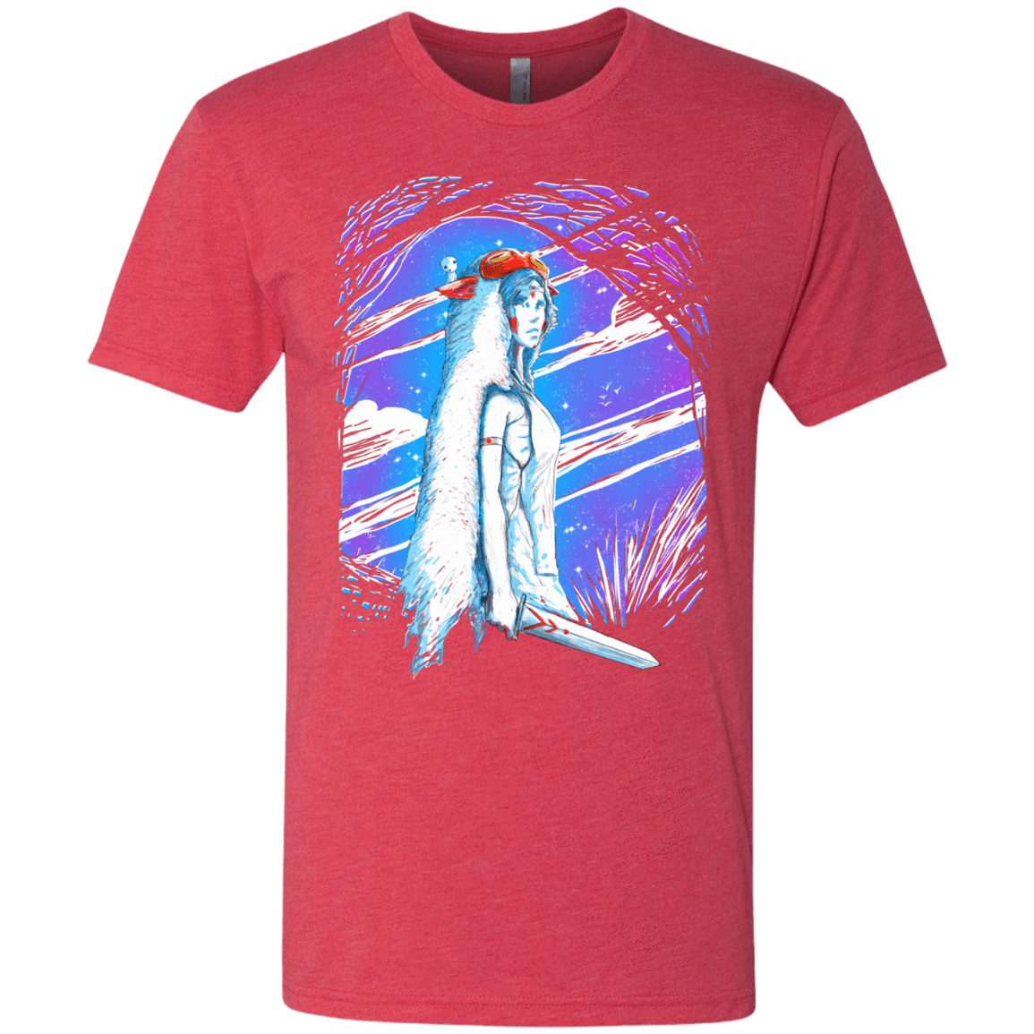 T-Shirts Vintage Red / S Warrior Princess Men's Triblend T-Shirt