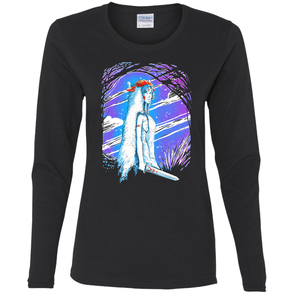 T-Shirts Black / S Warrior Princess Women's Long Sleeve T-Shirt