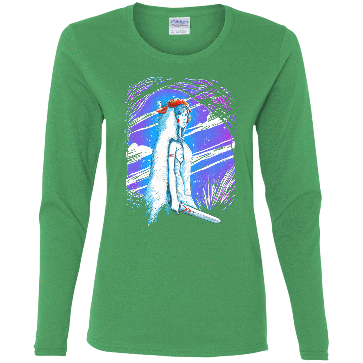 T-Shirts Irish Green / S Warrior Princess Women's Long Sleeve T-Shirt
