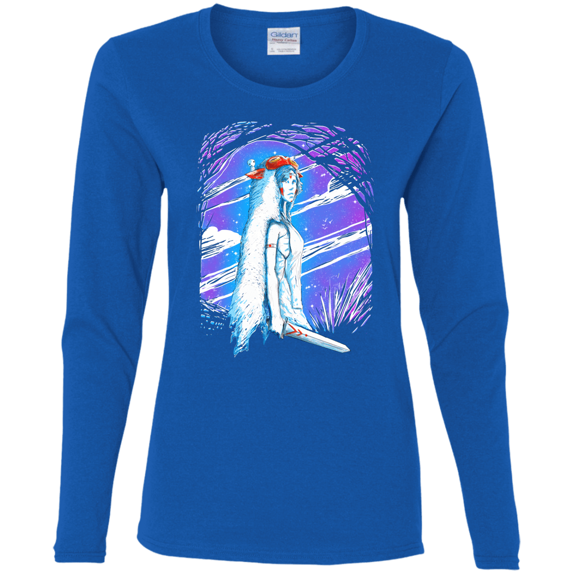T-Shirts Royal / S Warrior Princess Women's Long Sleeve T-Shirt