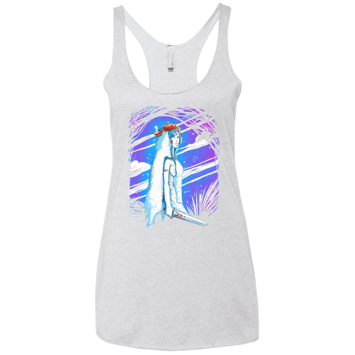 Warrior Princess Women's Triblend Racerback Tank