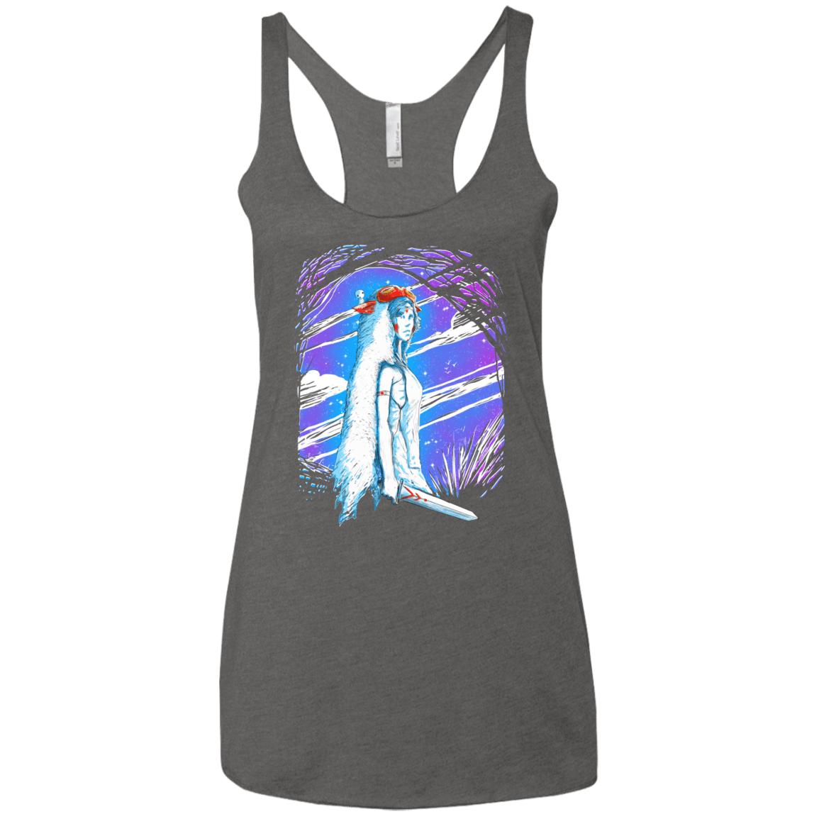 Warrior Princess Women's Triblend Racerback Tank