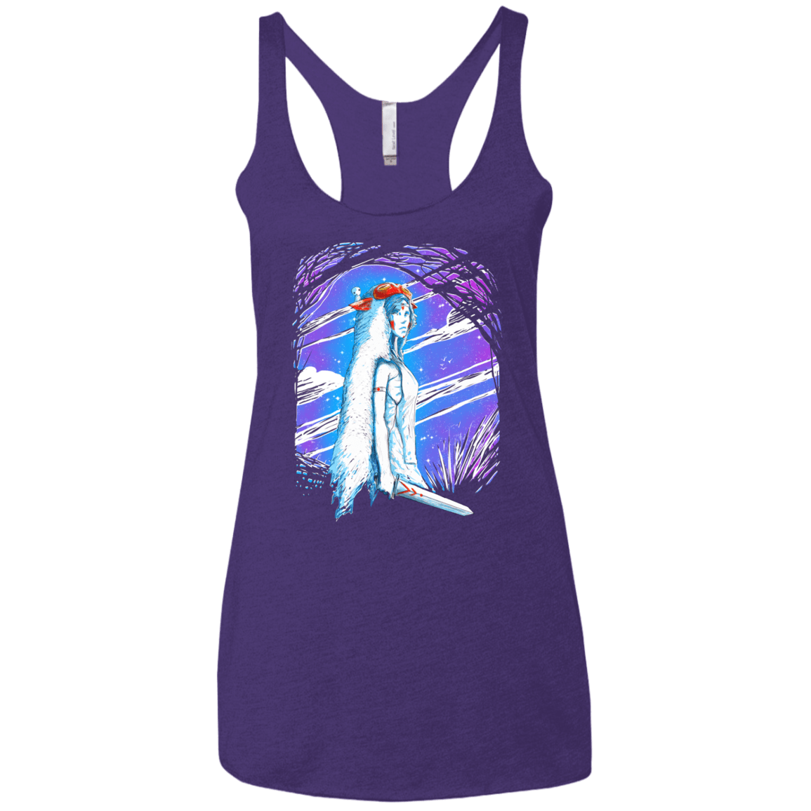 Warrior Princess Women's Triblend Racerback Tank